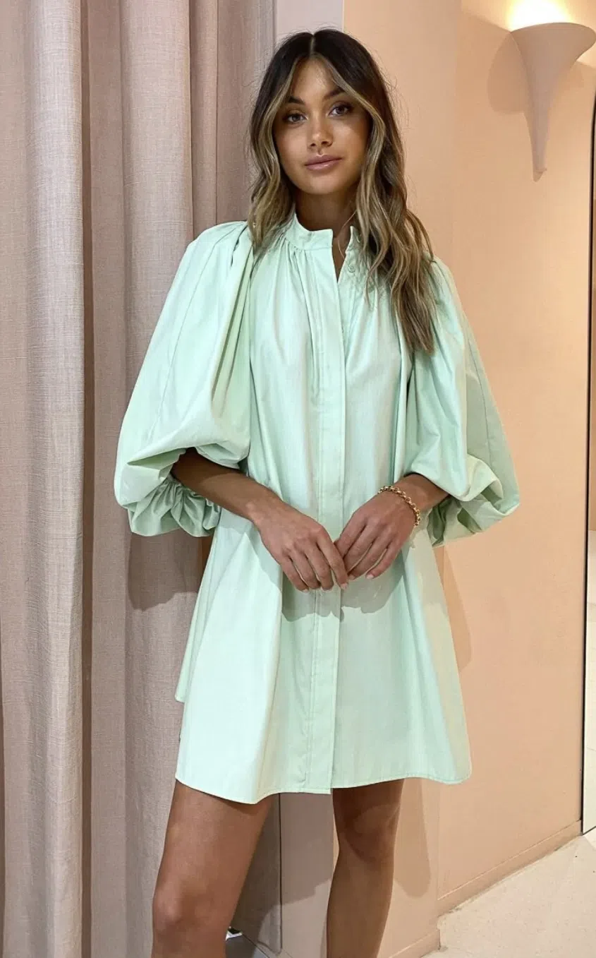 Camilla and Marc Kyra Mini Dress Sour Apple Size 14  - Image 2