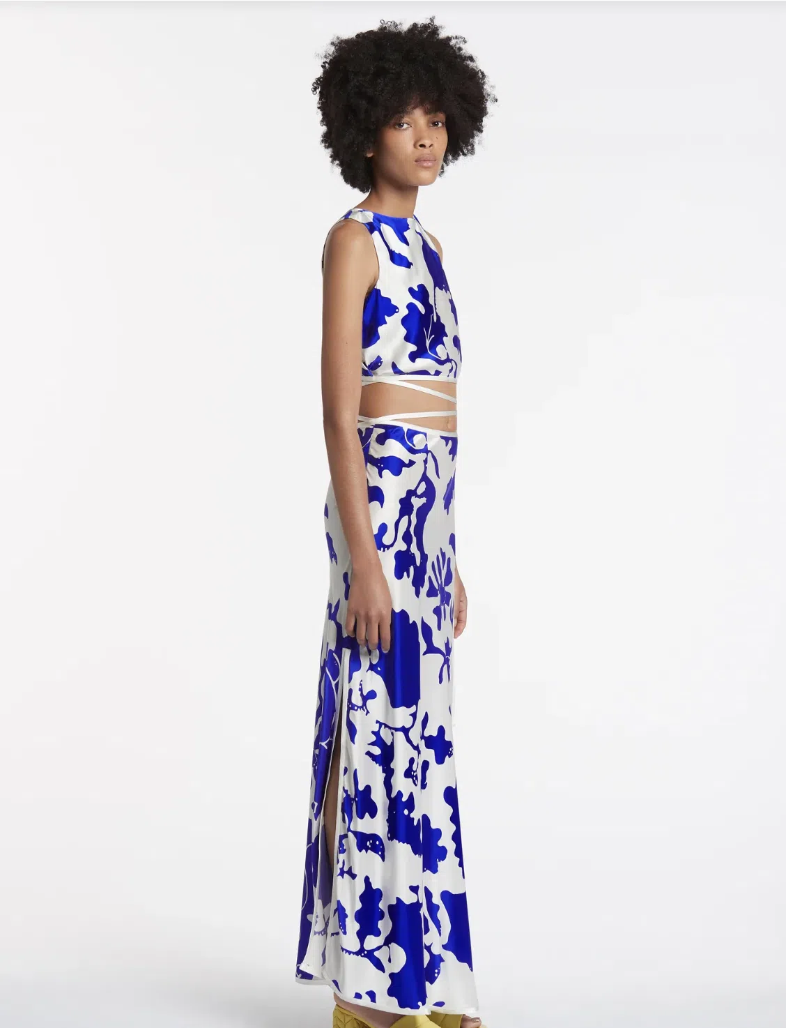 Sir the Label Esme Deconstructed Skirt And Top Set Merce Abstract Print Size 10 - Image 2