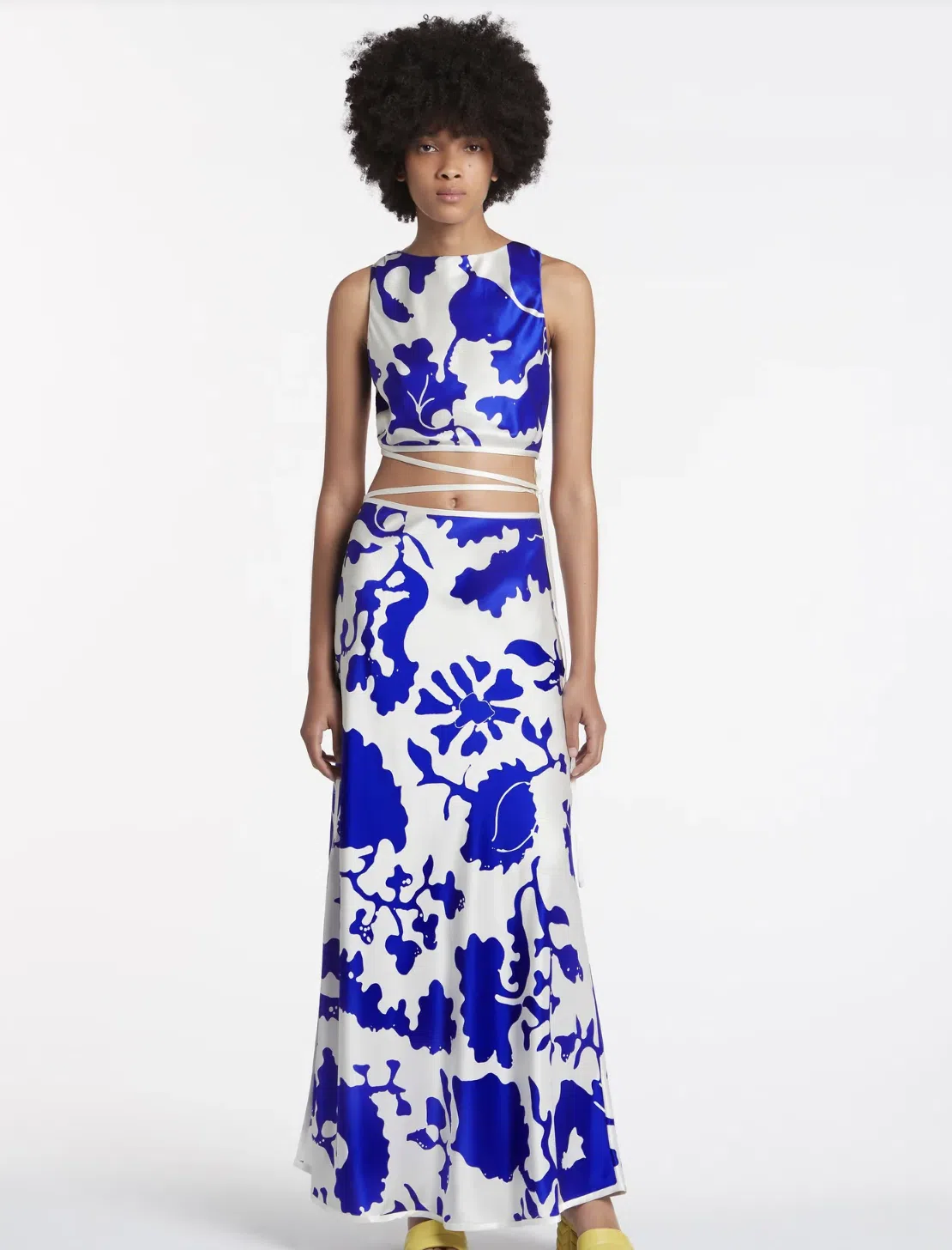 Sir the Label Esme Deconstructed Skirt And Top Set Merce Abstract Print Size 10 - Image 1