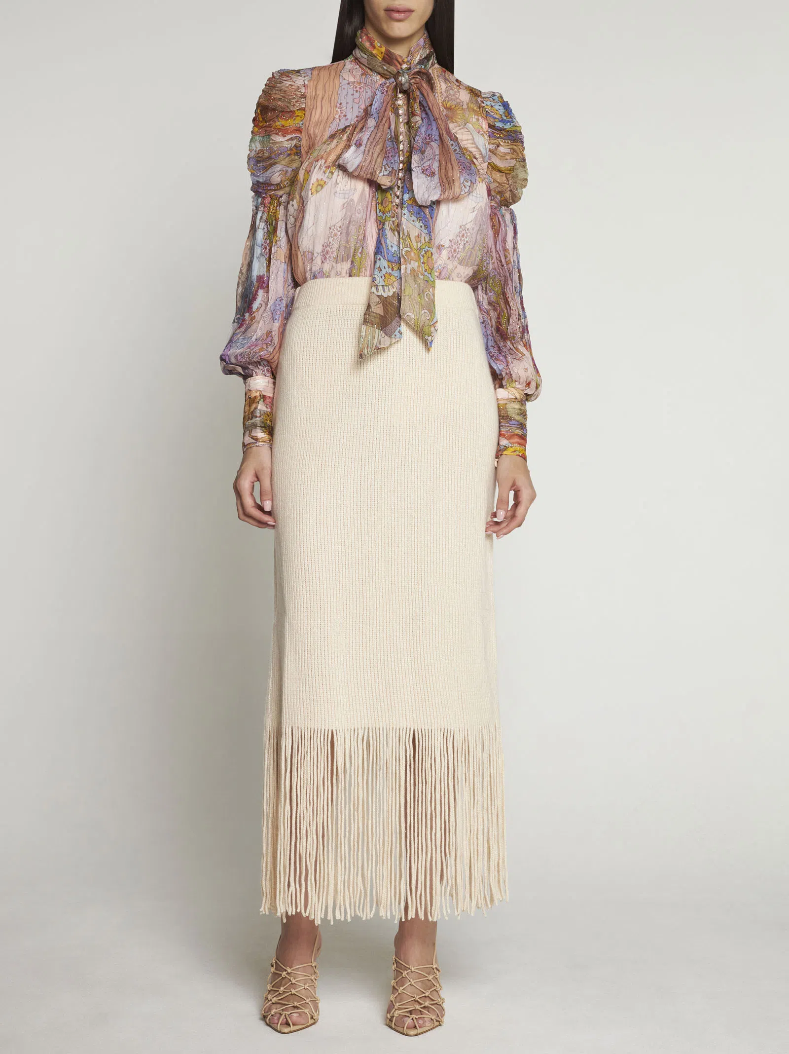 Zimmermann Kaleidoscope Lurex Blouse Print Size 3/Au 14 - Image 1