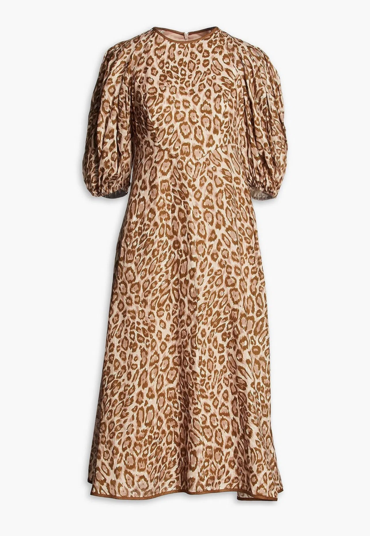 Zimmermann Concert Linen Leopard Print Dress Size 4/Au 16 - Image 4