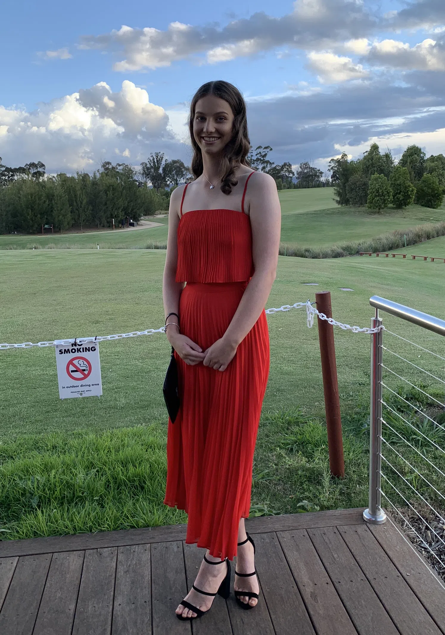 Kookai Carlotta Top and Skirt Set Red Size 8 - Image 3