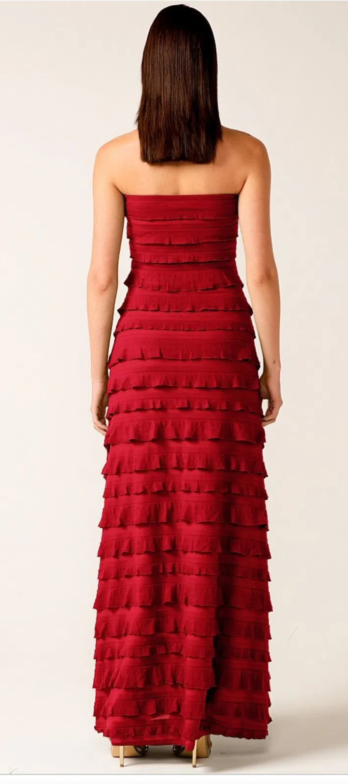 Sacha Drake Maddison Strapless Dress Red Size 14 - Image 2
