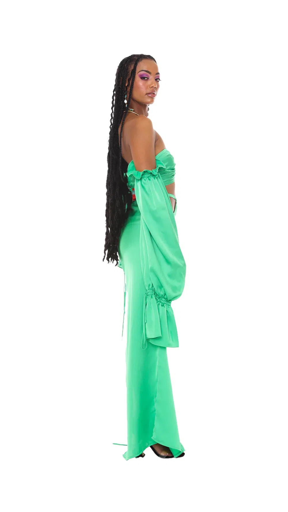 Khirzad Femme Gitamena Corset Top &  Desnudo Skirt Set Green Size S / AU 6-8 - Image 9