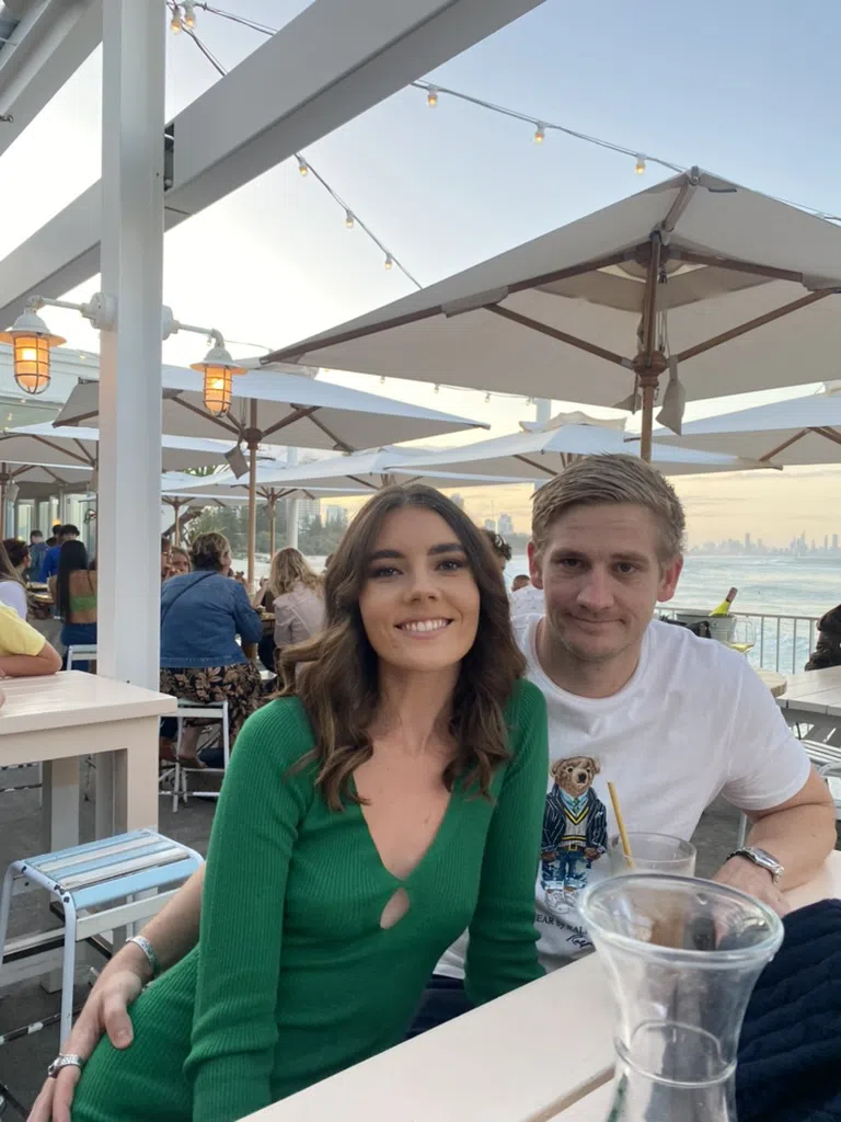 Bec & Bridge Freya Knit V Maxi Dress Green Size XS/Au 6 - Image 1