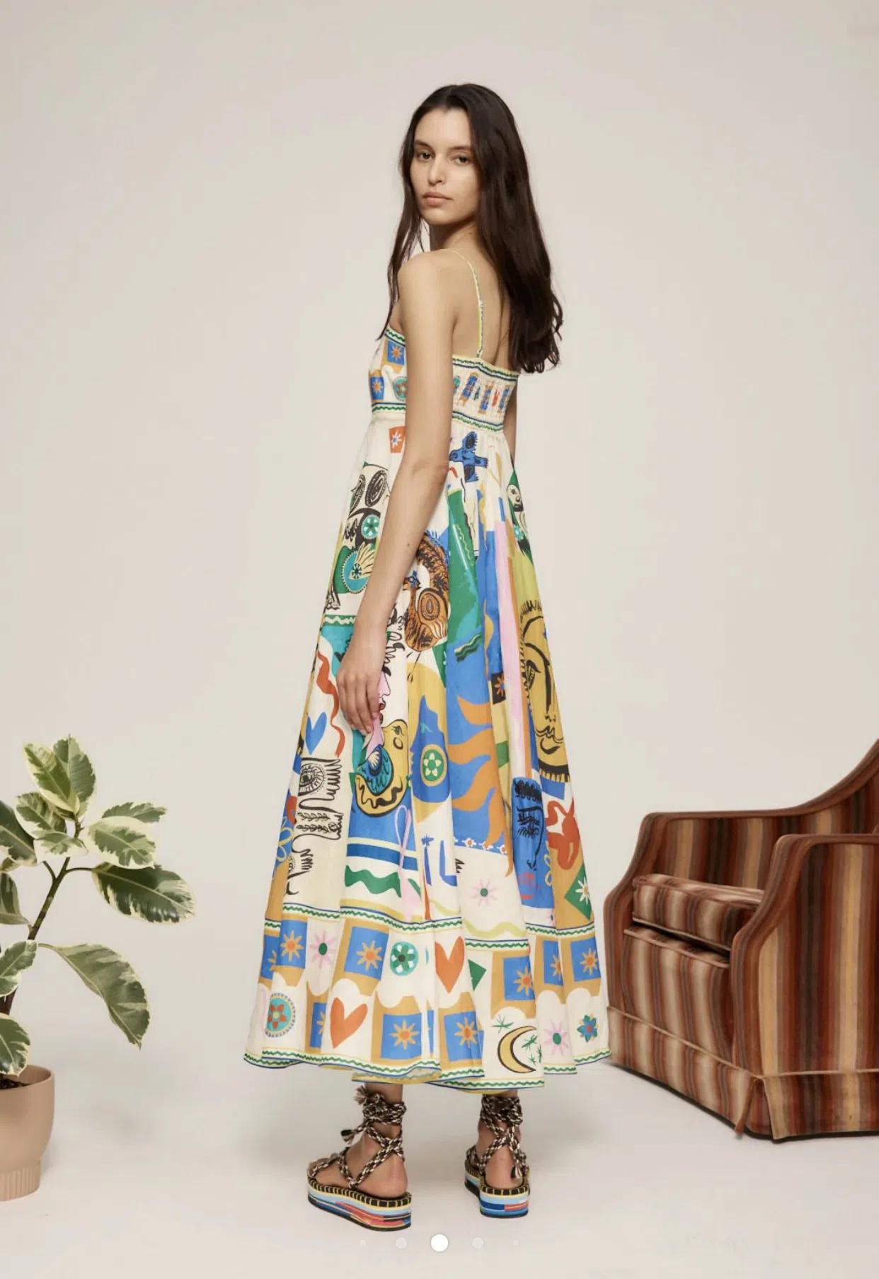 Alemais Soleil Sundress Multi Size 14 - Image 2