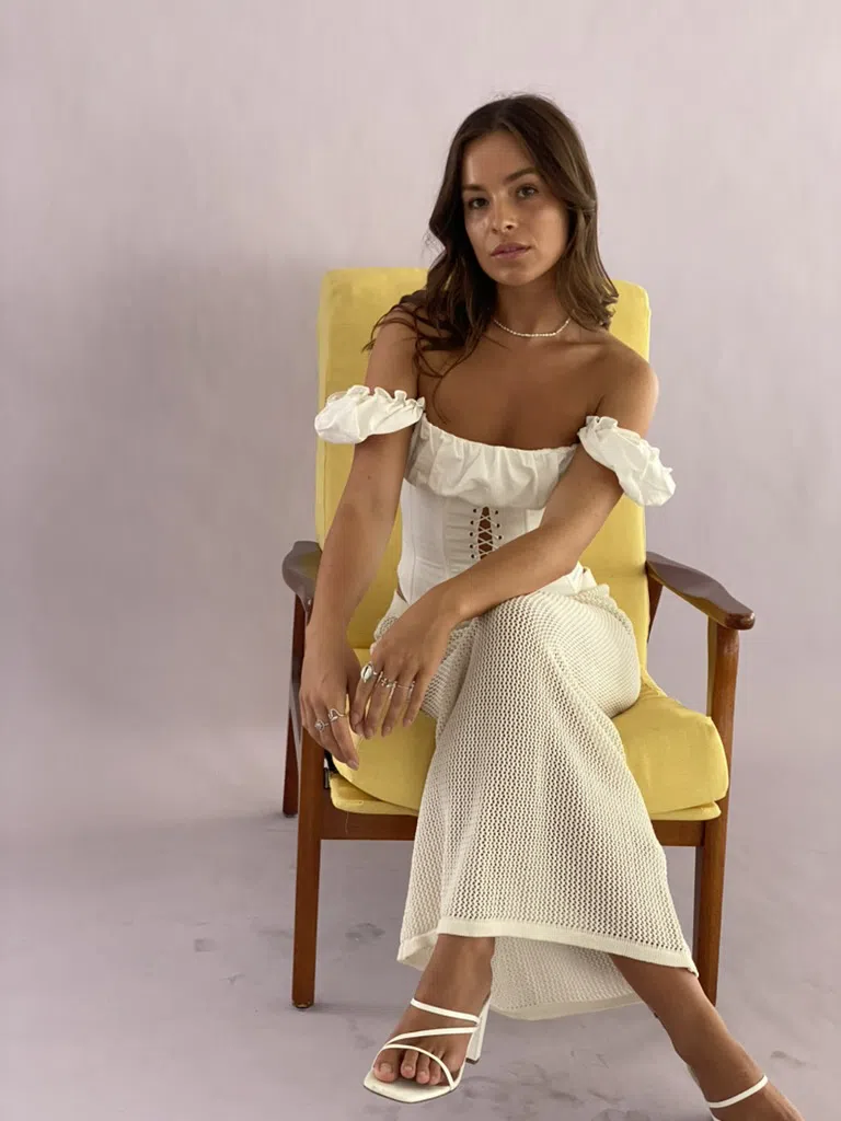 Misha Collection Aska Top White Size XS/Au 6  - Image 9