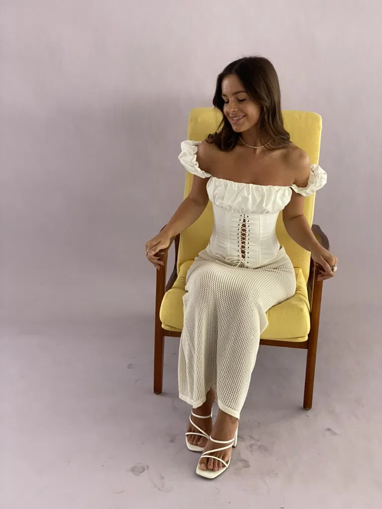 Misha Collection Aska Top White Size XS/Au 6  - Image 8