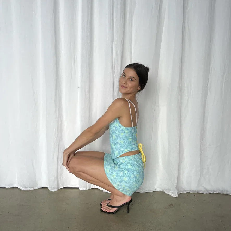 Eisha Collective Milah Set Blue Size 0/AU 6  - Image 2