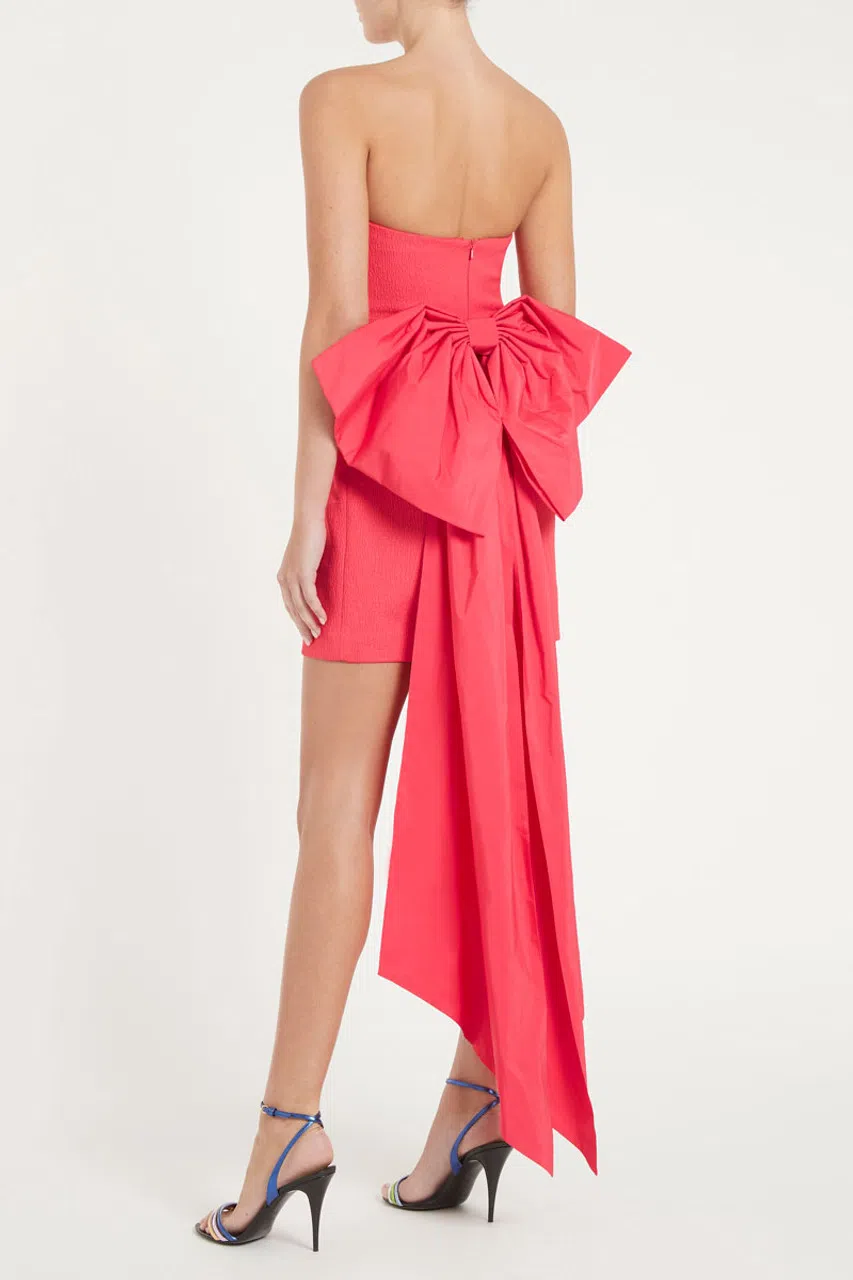  Rebecca Vallance Caitlin Mini Dress Coral Pink Size AU 12  - Image 3