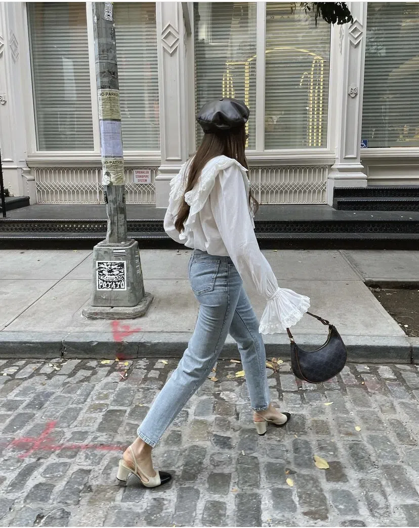 Aje Heritage Frill Shirt Ivory Size 14 - Image 3