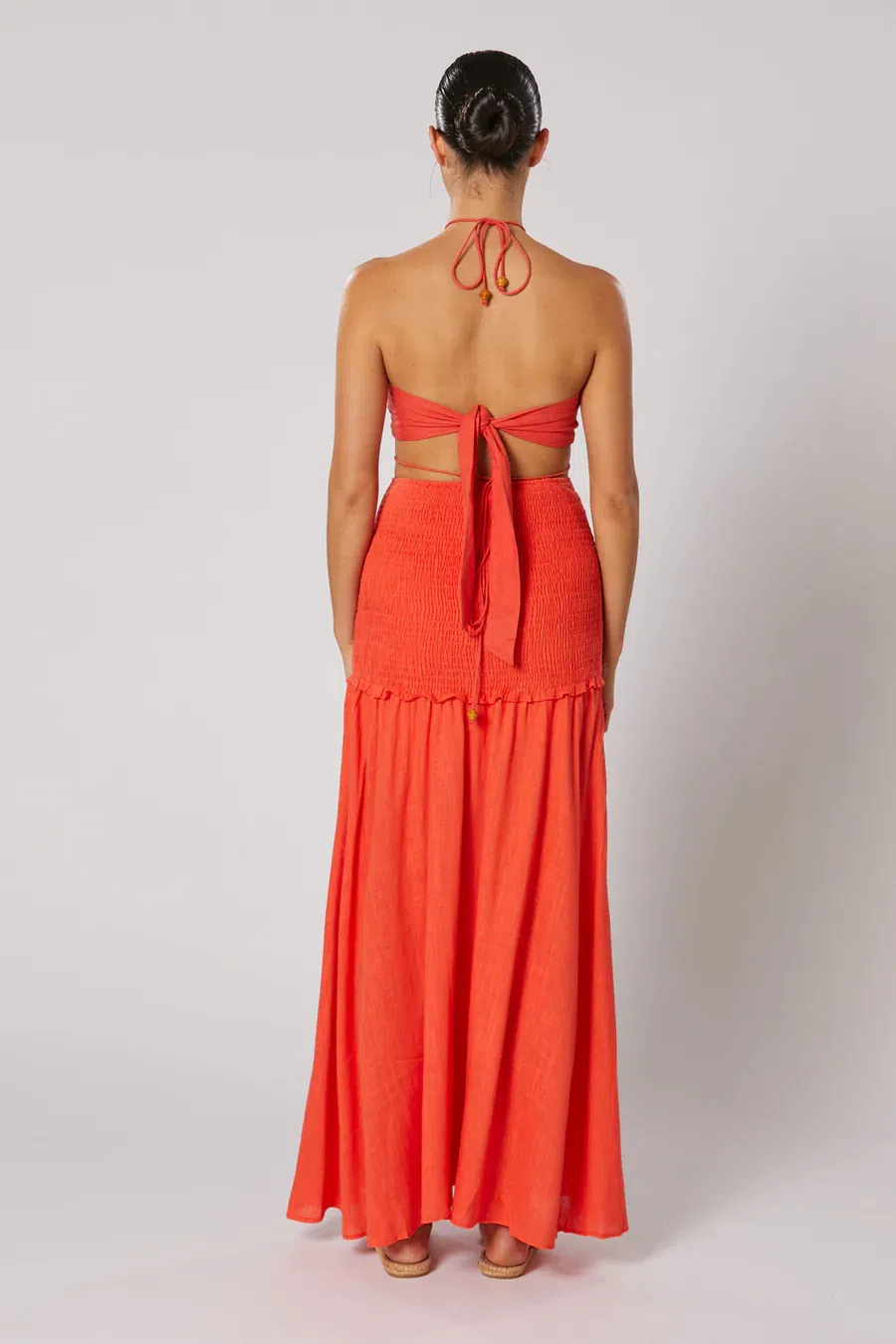 Winona Volt Set Top and Skirt Set Orange Size 8  - Image 2