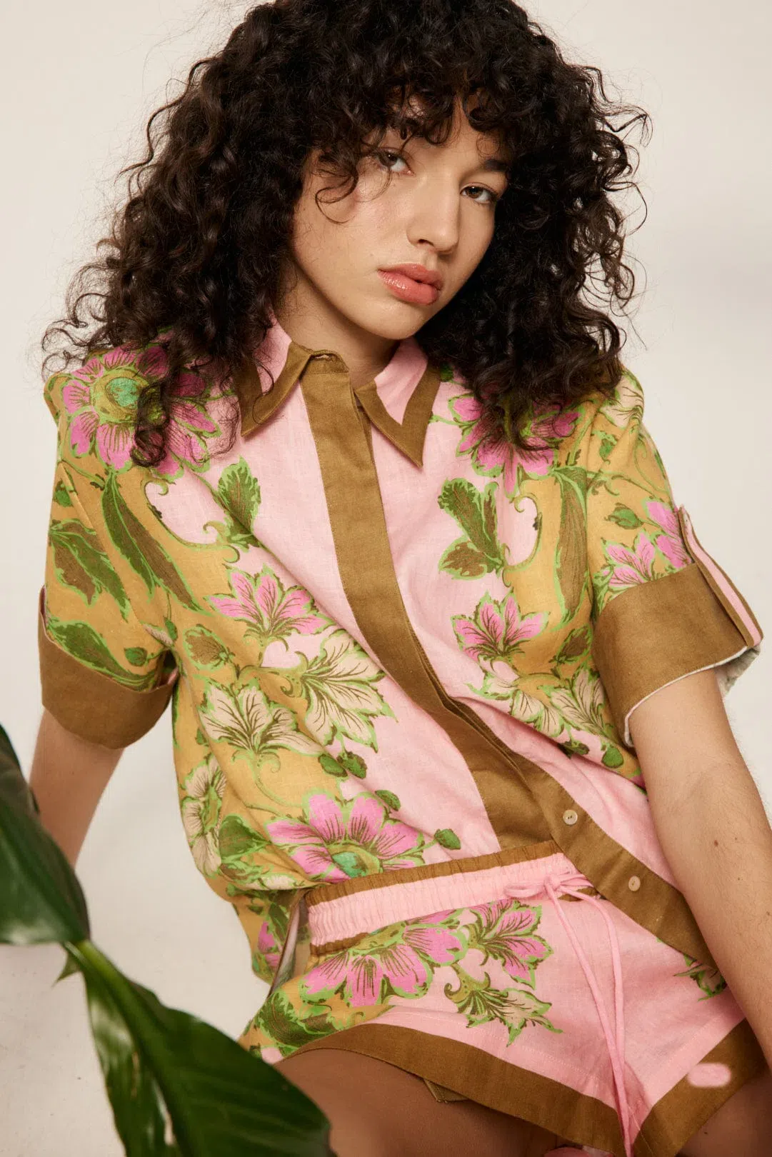 Alemais Winnie Shirt & Shorts Set Floral Size - Image 2