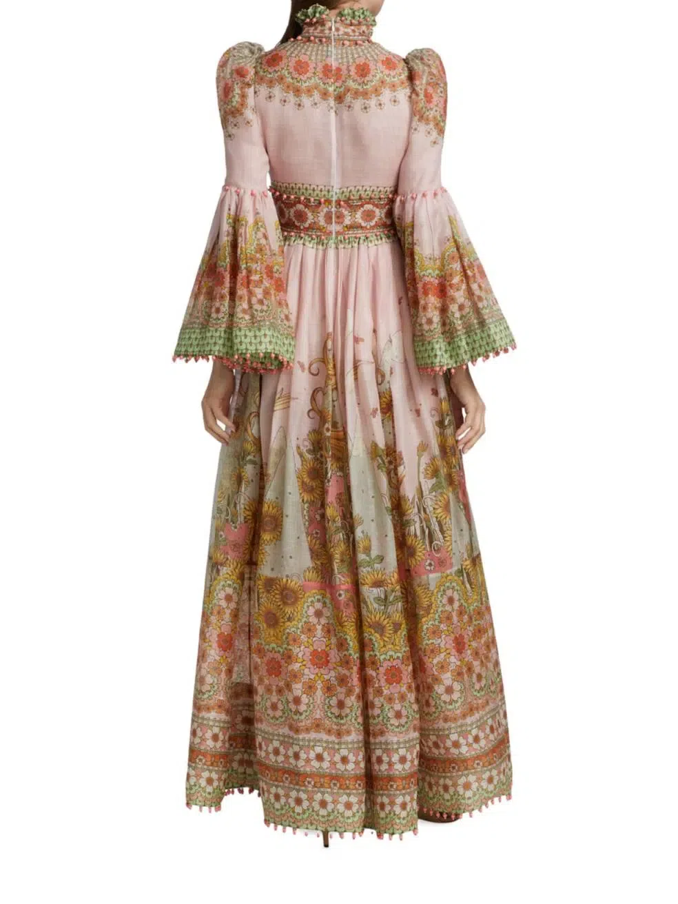 Zimmermann Kaleidoscope Bell Sleeve Gown Size 3/Au 14 - Image 5