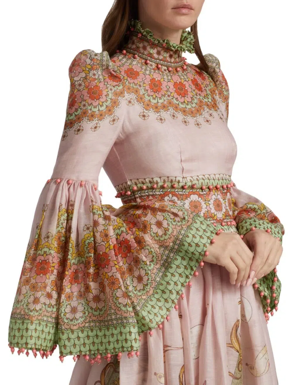 Zimmermann Kaleidoscope Bell Sleeve Gown Size 3/Au 14 - Image 6