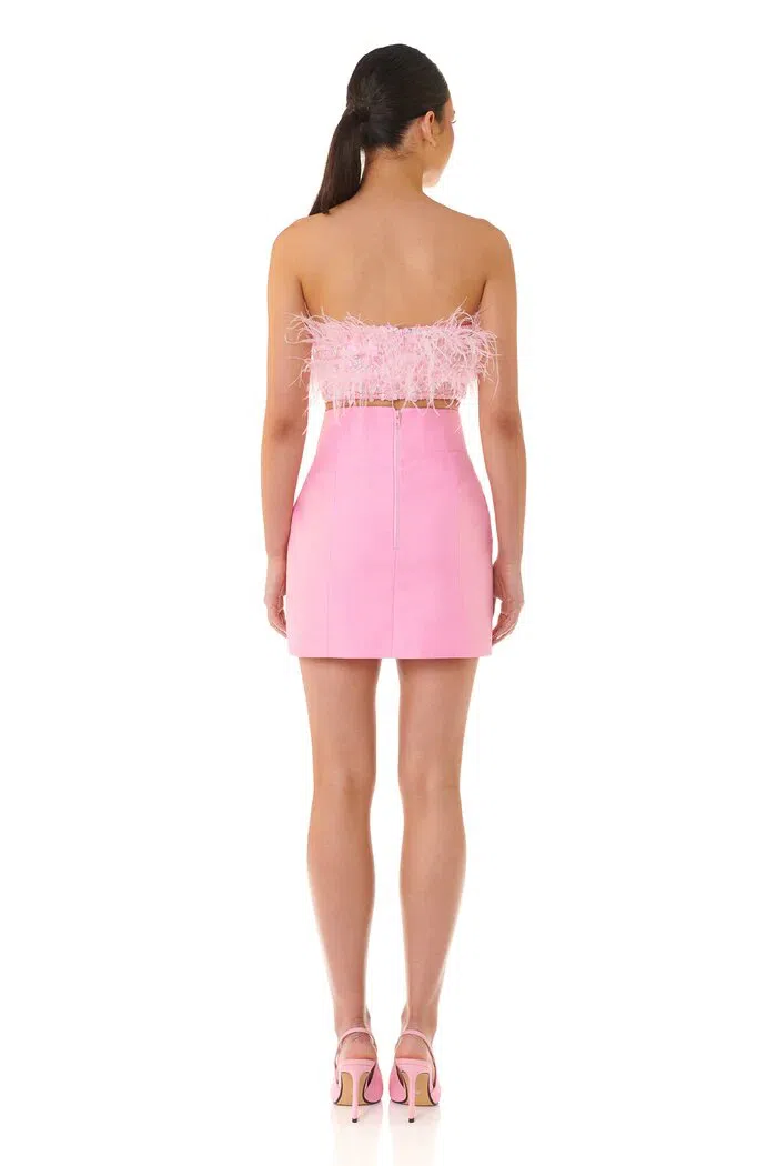 Eliya The Label Simone Skirt & Heather Top Set Pink Size 10 - Image 3