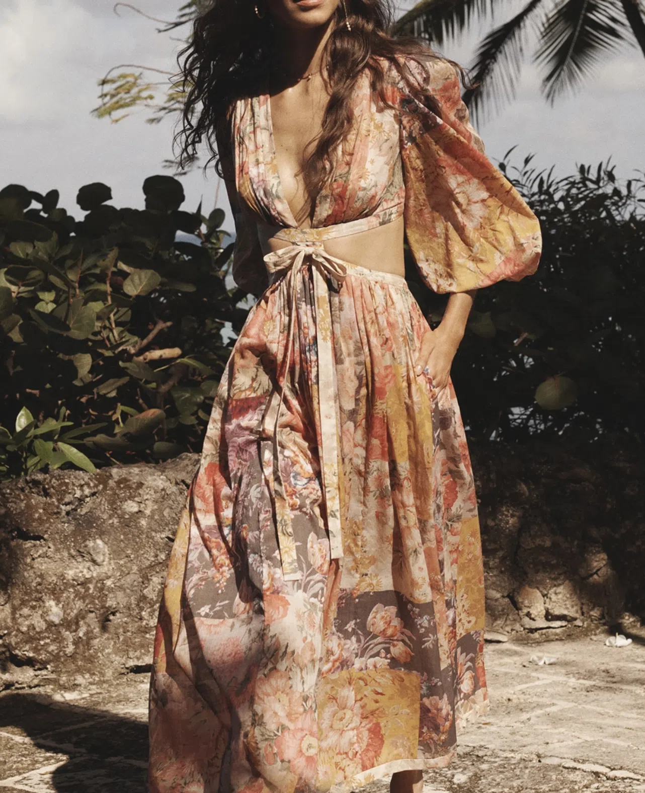 Zimmermann Pattie Patchwork Long Dress Floral Size 3 / AU 14 - Image 2