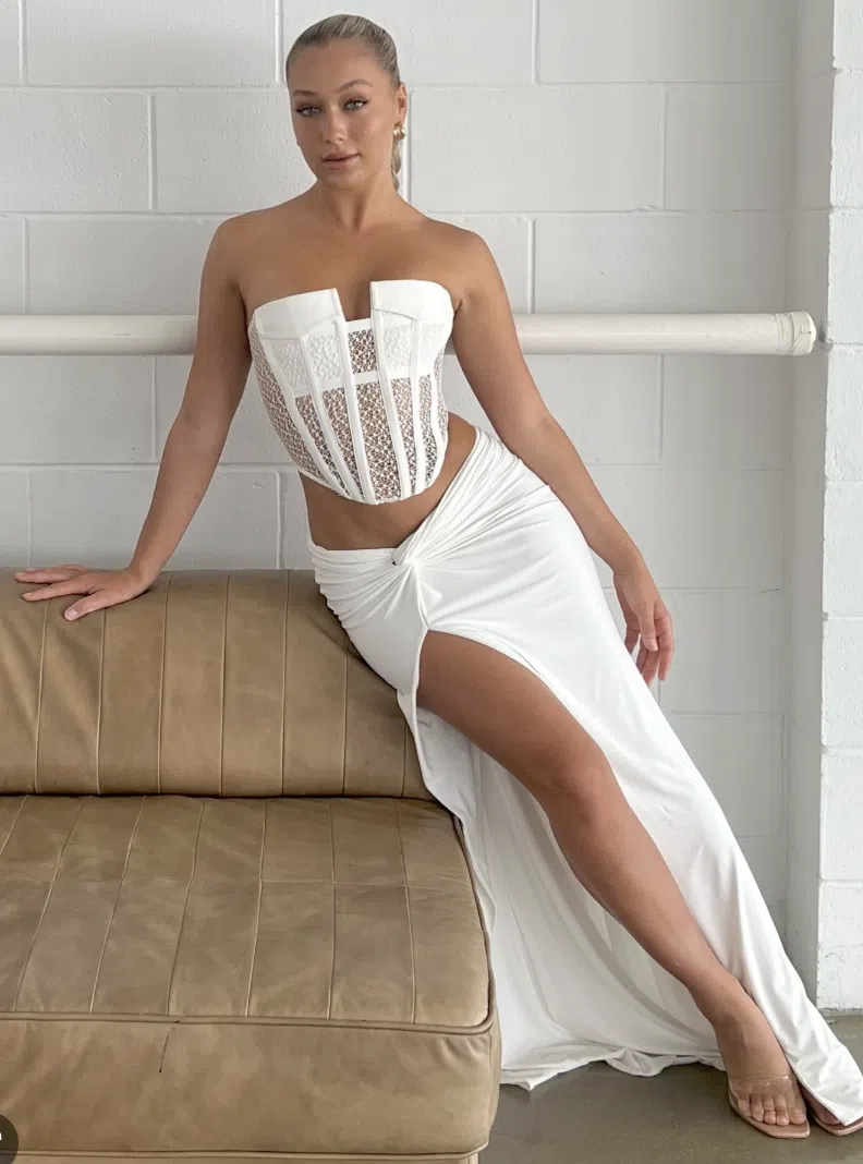 Dion Lee Lace Pocket Corset White Size 6 - Image 3