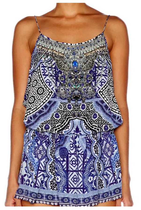  Camilla Under the Medina Moon Playsuit Print Size XS / Au 8 - Image 4