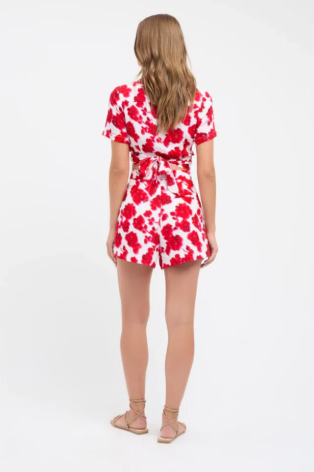 Kookai Bonita Crop Shirt Floral Size 34 / Au 6 - Image 3