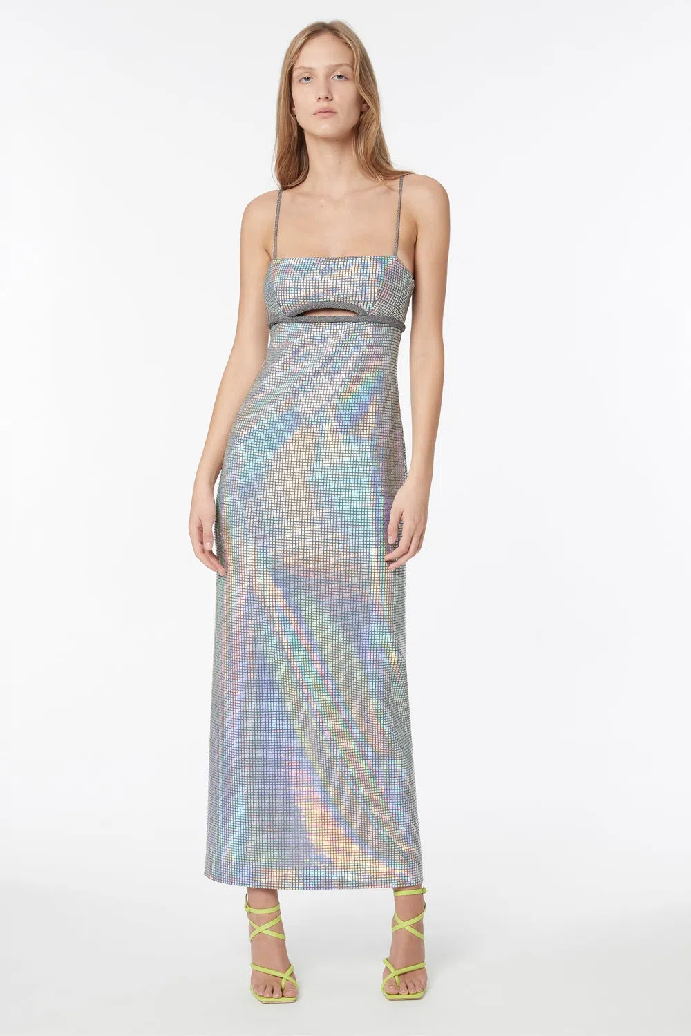 Manning Cartel Platinum Queen Slip Dress Silver Size 8 - Image 1