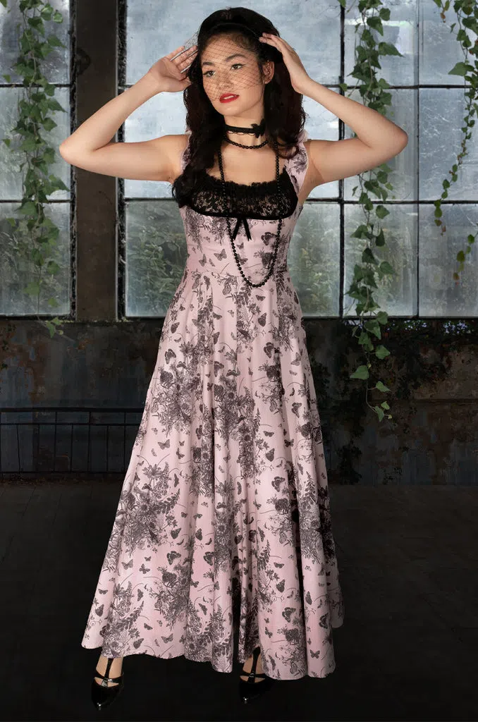 Kitten D'Amour Petit Papillon Maxi Dress Print Size 16 - Image 2