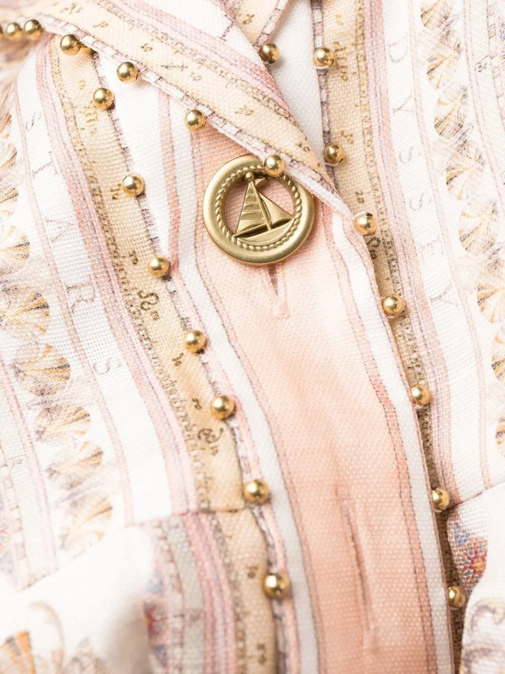 Zimmermann High Tide Mini Shirt Dress Odyssey Print Size 16 - Image 12