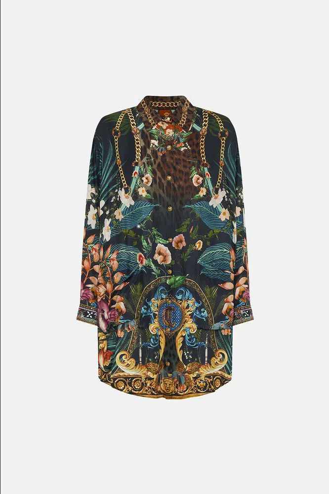 Camilla Shirt Tunic With Pockets Print Size S/AU 10 - Image 5