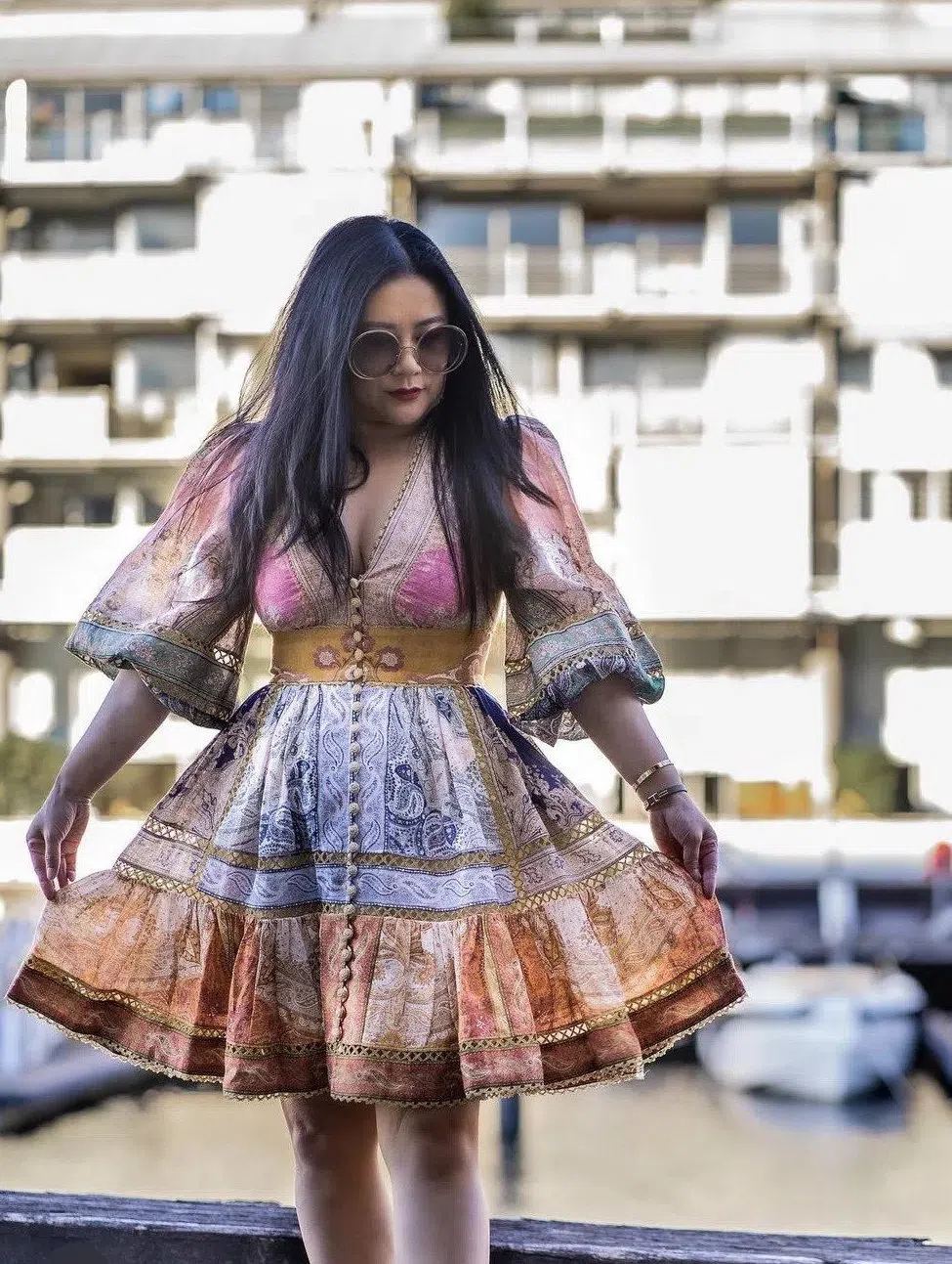 Zimmermann Anneke Lantern Mini Dress Print Size 3 / Au 14 - Image 2