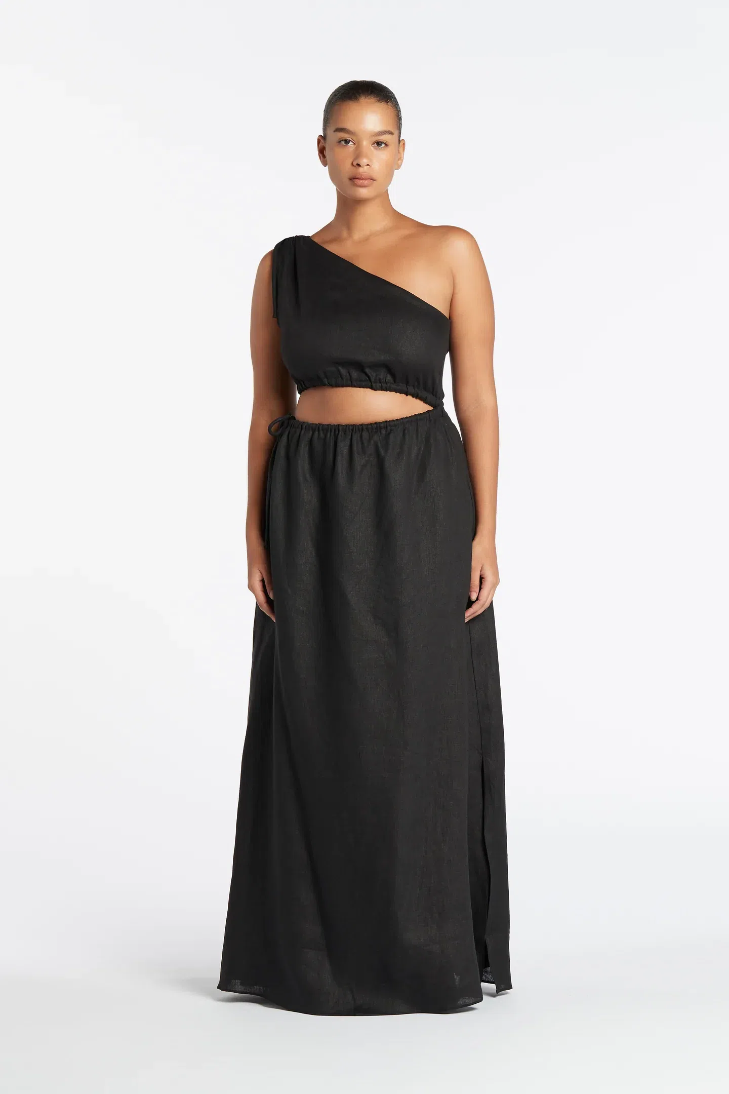 Sir The Label Blanche Asymmetrical Gown Black Size AU 8 - Image 4