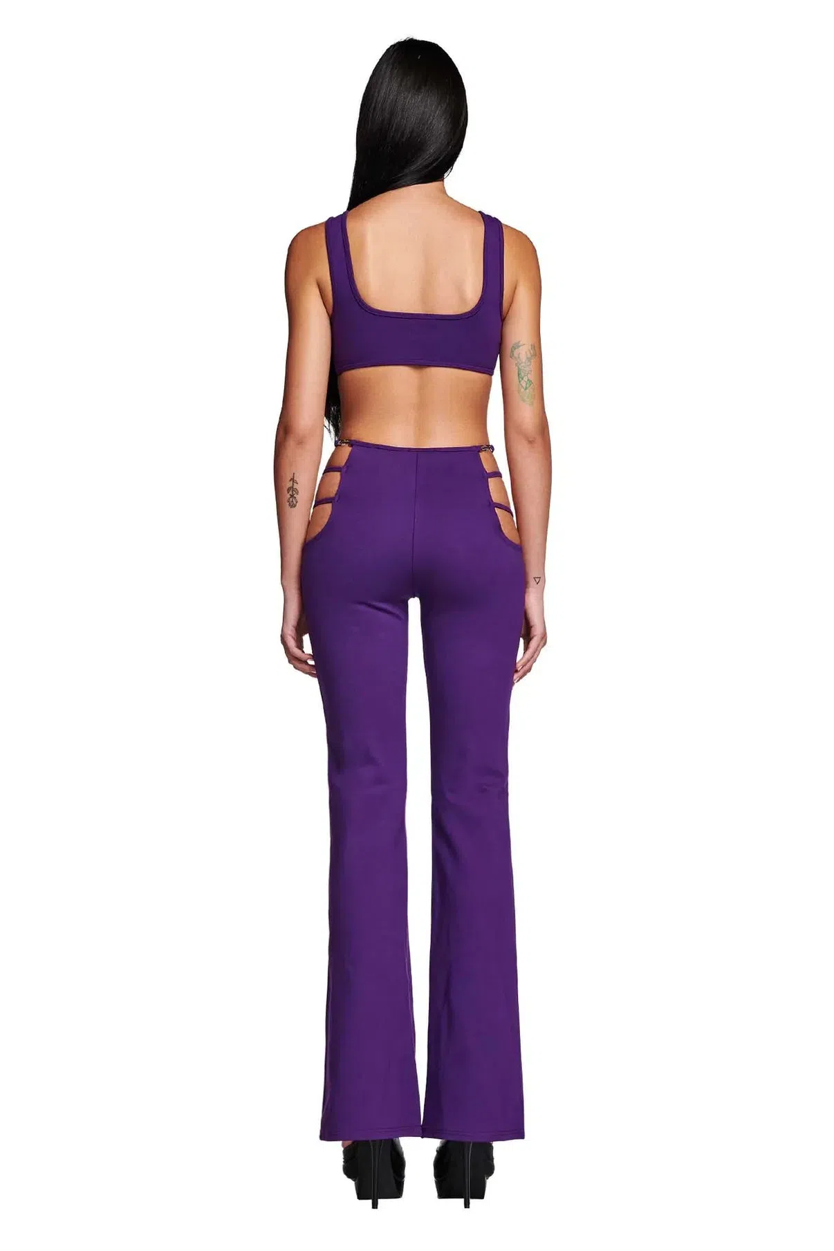 I. AM. GIA Lucid Crop Top & Pants Set Purple Size S/AU 8 - Image 6