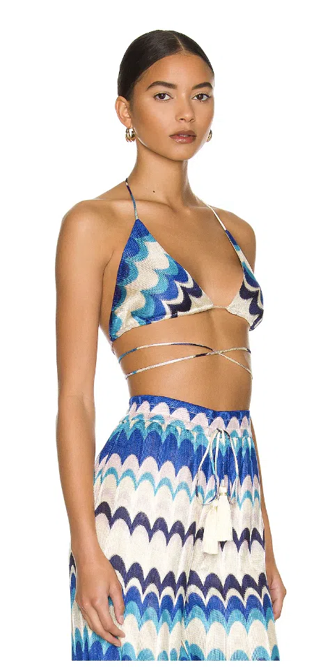 Alexis Sol Bra Top and Dixion Pants Set Blue Size 8 - Image 2