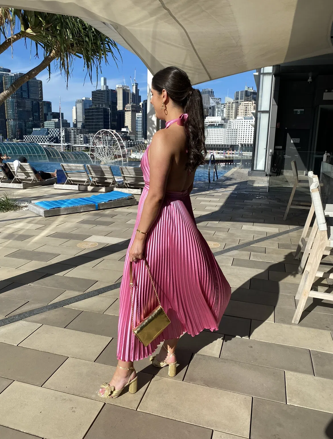 L’idee Renaissance Gown Hot Pink Size 10 - Image 2