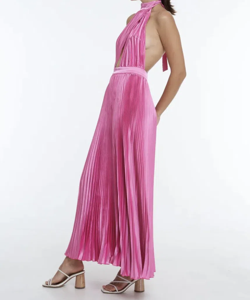 L’idee Renaissance Gown Hot Pink Size 10 - Image 3