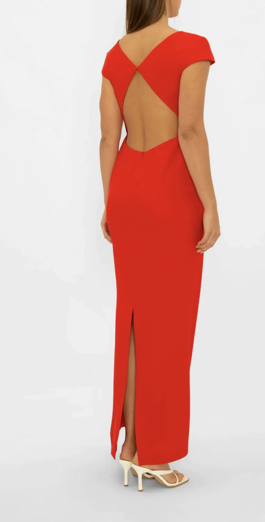 Carla Zampatti Bareback Beauty Gown Red Size 10 - Image 5