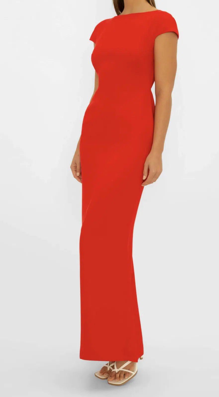 Carla Zampatti Bareback Beauty Gown Red Size 10 - Image 3