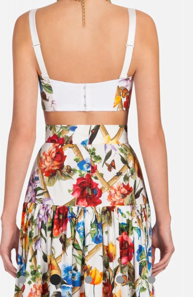 Dolce and Gabbana Bustier and Skirt Set Print Size 6 - Image 2