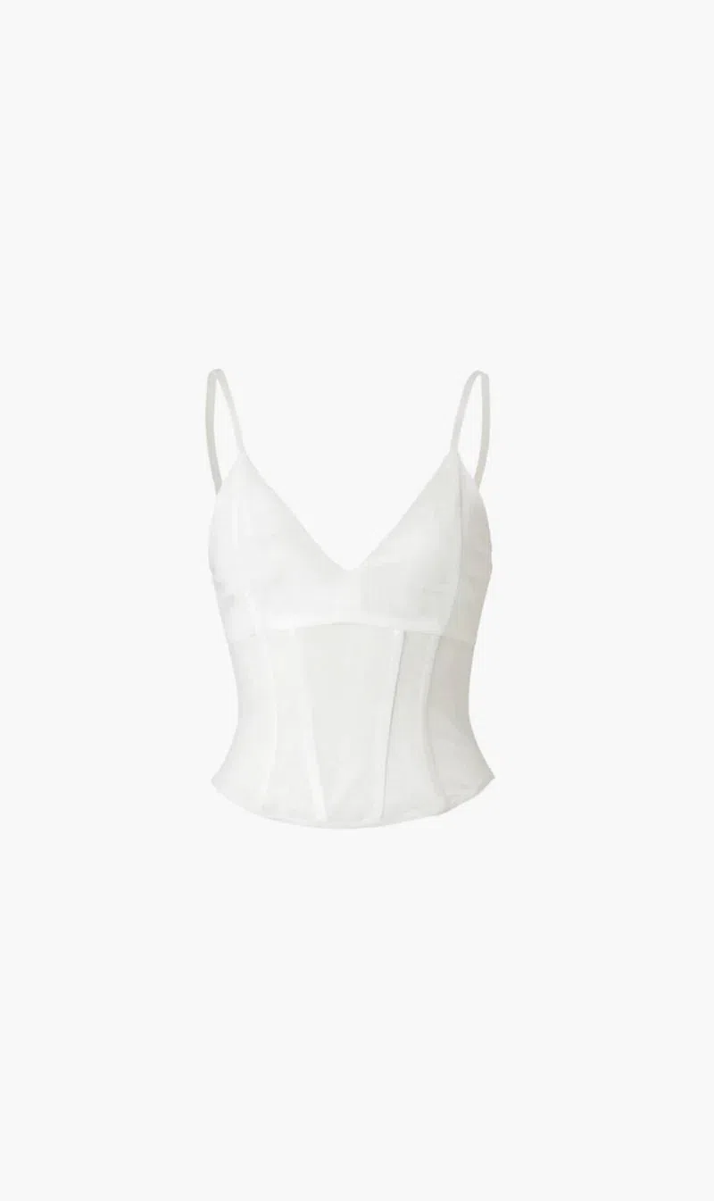 Viktoria and Woods Omega Bustier White Size 0/Au 6  - Image 2
