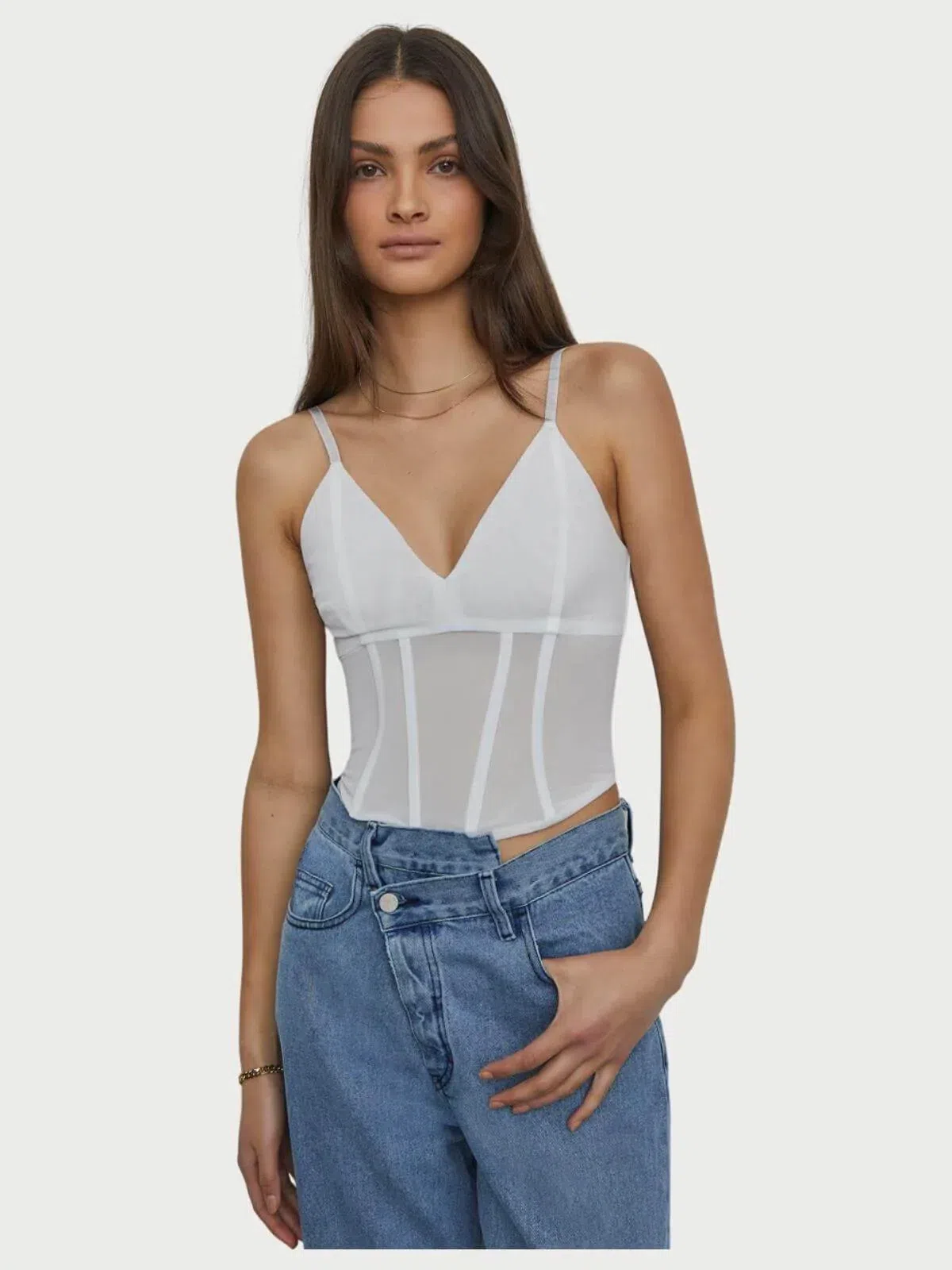 Viktoria and Woods Omega Bustier White Size 0/Au 6  - Image 1