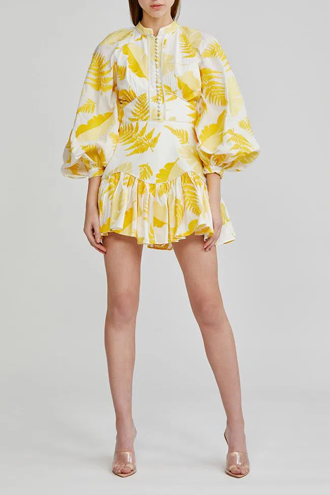 Acler Bastia Dress Print Size 14 - Image 1