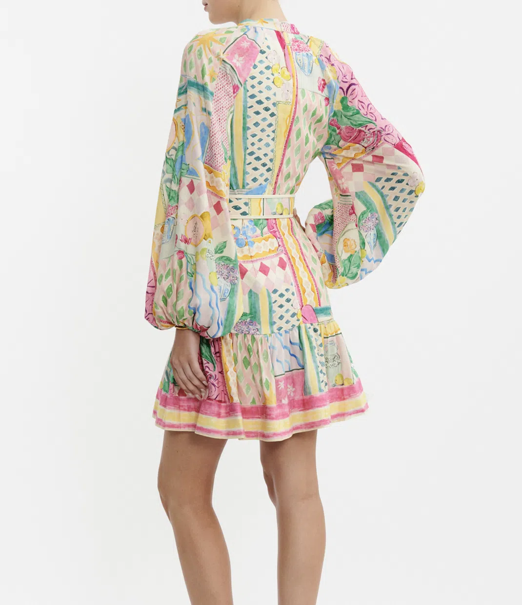 Rebecca Vallance Le Mur Rose Mini Dress Multi Size 14  - Image 2