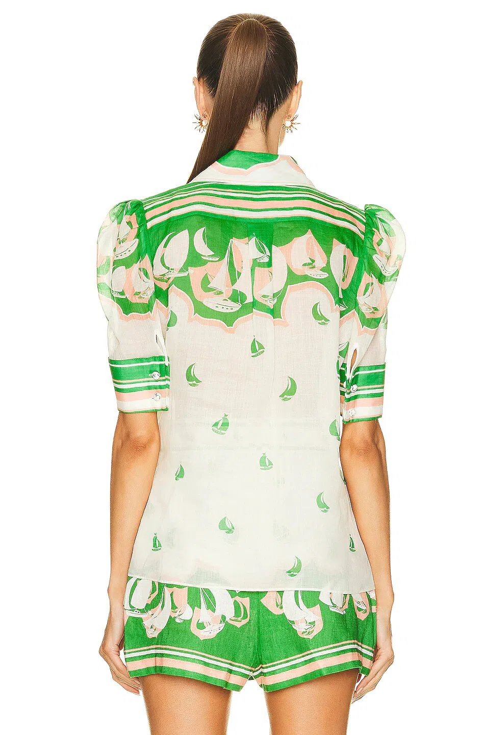 Zimmermann High Tide Sailboats Set Green Sailboats Size 1/AU 10 - Image 3