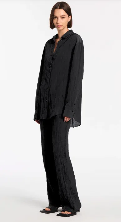 Sir the Label Suri Shirt and Pant Set Black Size AU 8 - Image 4