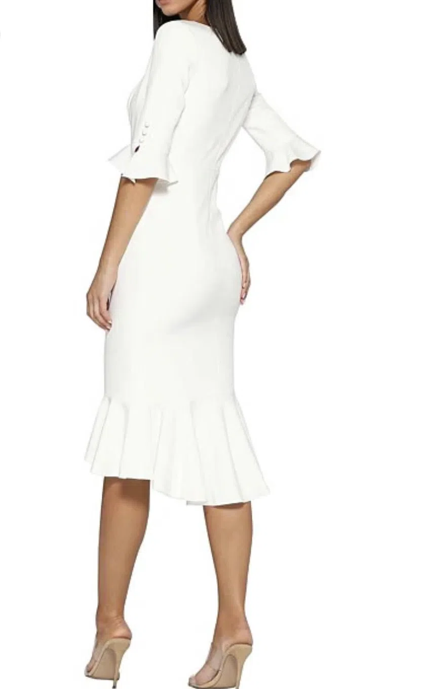 Elle Zeitoune Richard Dress White Size 10 - Image 2