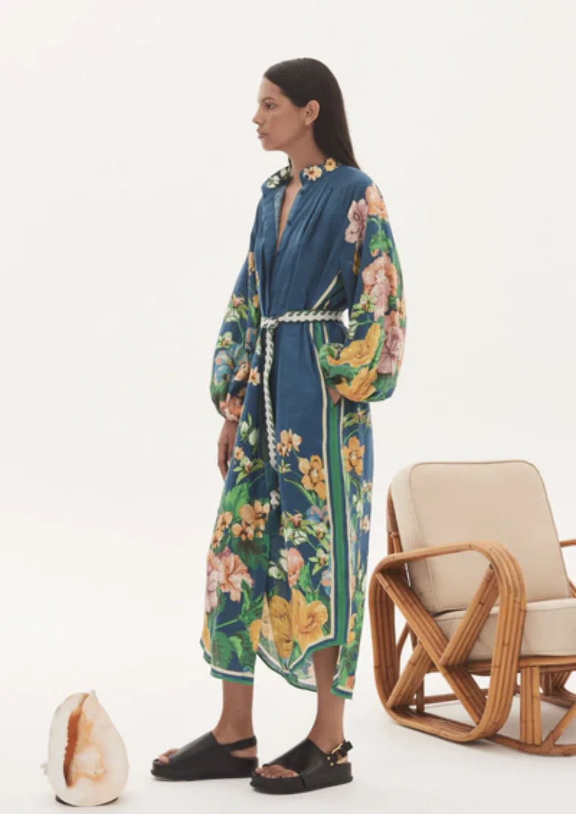 Alemais Lyla Shirtdress Blue Size 14 - Image 4