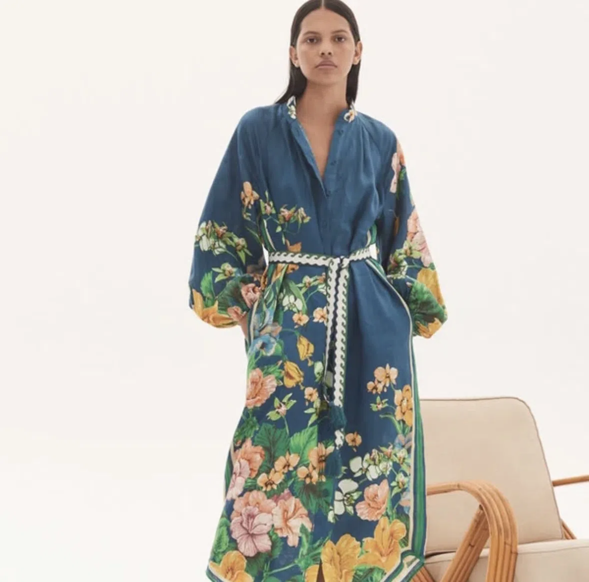 Alemais Lyla Shirtdress Blue Size 14 - Image 2