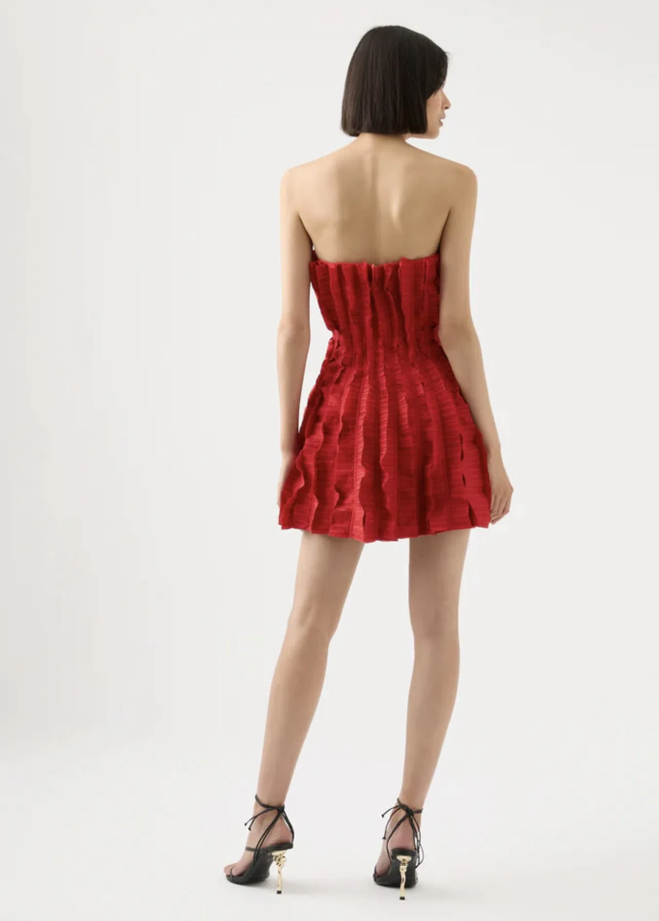 Aje Hybrid Sleeveless Mini in Scarlett Red Size 6 - Image 4