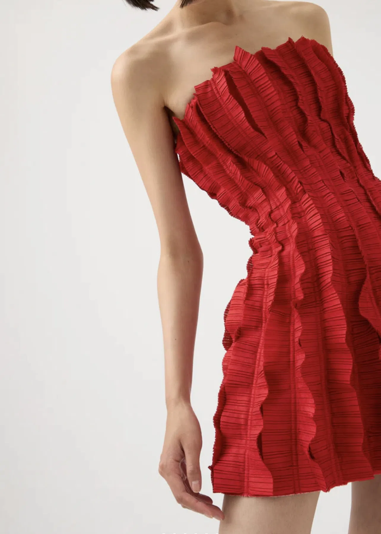 Aje Hybrid Sleeveless Mini in Scarlett Red Size 6 - Image 3