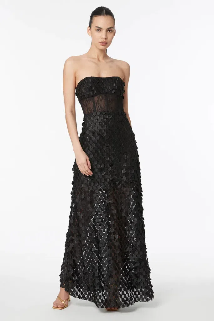 Manning Cartell Supreme Extreme Strapless Gown Black Size 8 - Image 1