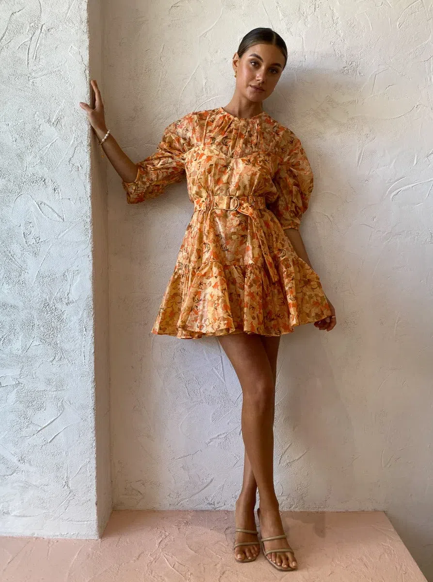 Acler Bonhill Mini Dress in Peach Parfait Size 6 - Image 1